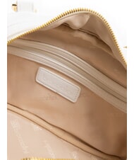 BRACCIALINI GISELLE Kofferraumtasche mit metallischem Logo Weiß - Damentaschen - 5