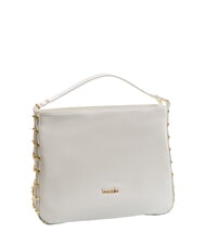 BRACCIALINI NORA Hobo-Tasche aus Leder Weiß - Damentaschen - 2