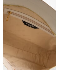 BRACCIALINI NORA Hobo-Tasche aus Leder Weiß - Damentaschen - 5