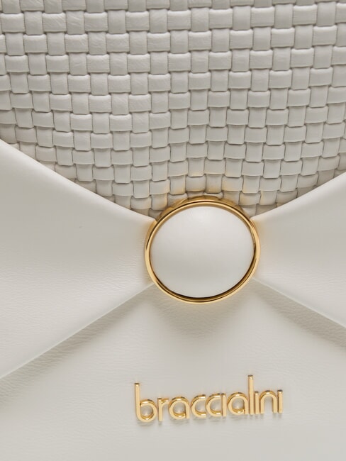 NAOMI Runder Lederrucksack Weiß - Damentaschen