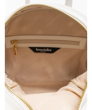 BRACCIALINI NAOMI Runder Lederrucksack Weiß - Damentaschen - 5