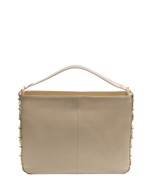 NORA Hobo-Tasche aus Leder Beige - Damentaschen