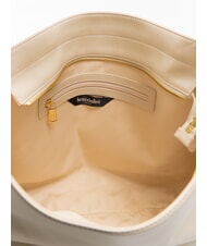 BRACCIALINI NORA Hobo-Tasche aus Leder Beige - Damentaschen - 5