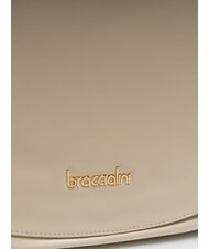 BRACCIALINI NORA Umhängetasche aus Leder Beige - Damentaschen - 3