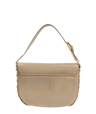 BRACCIALINI NORA Umhängetasche aus Leder Beige - Damentaschen - 4