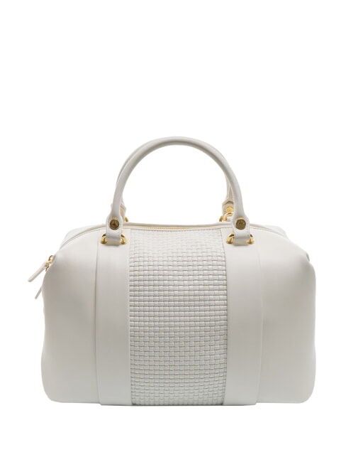 NAOMI Geflochtene Kofferraumtasche aus Leder Weiß - Damentaschen
