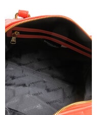 BRACCIALINI NAOMI Geflochtene Kofferraumtasche aus Leder Rot - Damentaschen - 6