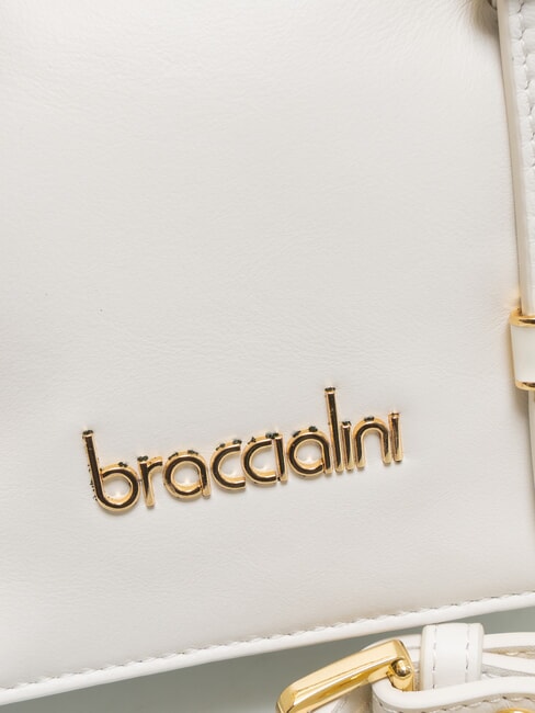 GRETA Kleine Lederhandtasche Weiß - Damentaschen