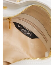 BRACCIALINI GRETA Kleine Lederhandtasche Weiß - Damentaschen - 5