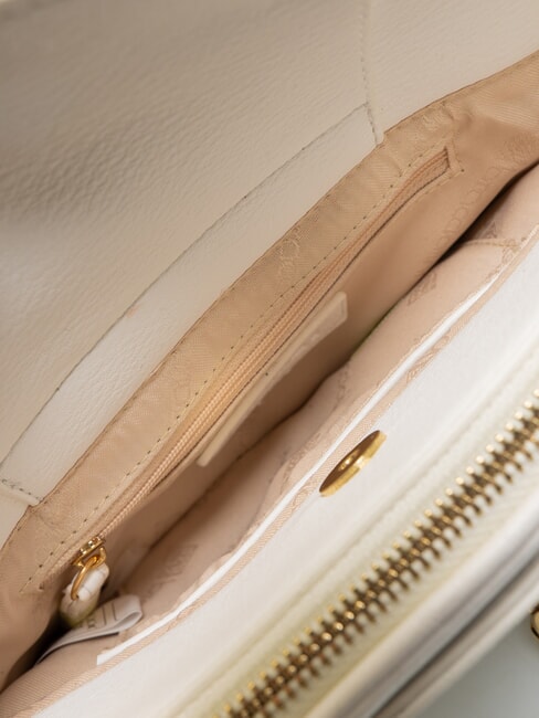 GISELLE Umhängetasche mit Logo und Nieten Weiß - Damentaschen