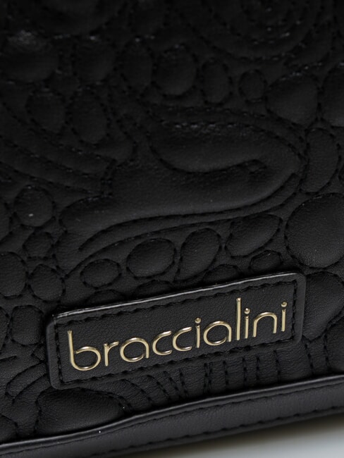 GINGER Umhängetasche mit Überschlag Schwarz - Damentaschen