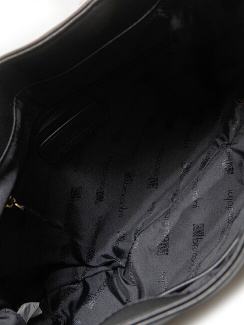 GINGER Umhängetasche mit Überschlag Schwarz - Damentaschen