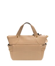 BRACCIALINI SOFIA Lederhandtasche mit Blume Beige - Damentaschen - 3