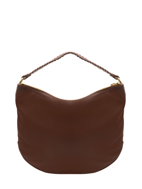 NAOMI Hobo-Tasche aus Leder mit Kette braun - Damentaschen