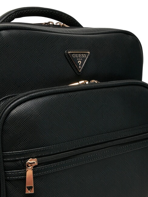 NOROM Großer Rucksack mit Saffiano-Print SCHWARZ - Damentaschen