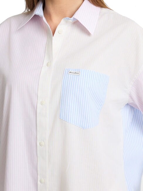 LS OVERSIVE POCKETS Lockeres gestreiftes Hemd gestreift mehrfarbig - Damenblusen