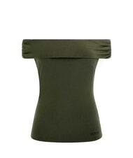 GUESS CHARLOTTE  T-Shirt grüne Pflanze - T-Shirts und Tops für Damen - 4