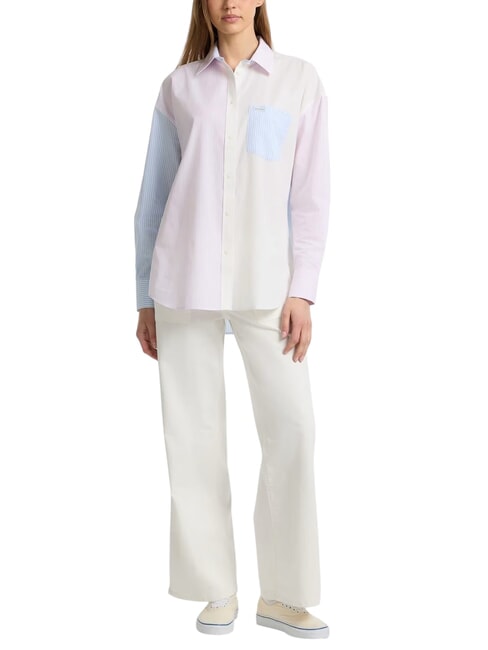 LS OVERSIVE POCKETS Lockeres gestreiftes Hemd gestreift mehrfarbig - Damenblusen