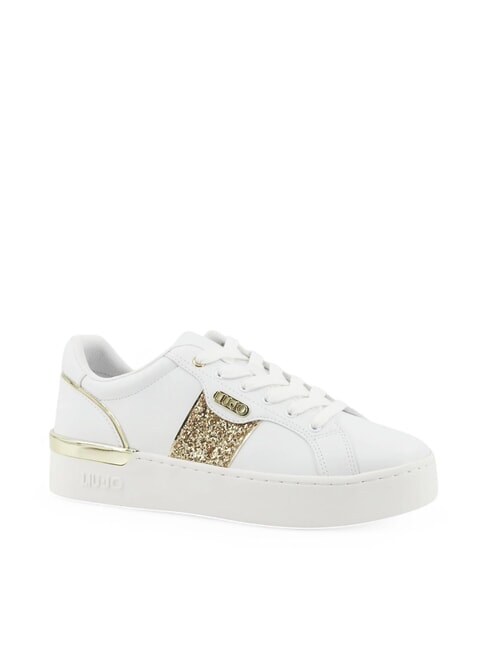 SILVIA 906 Sneaker mit Glitzerband Glitzer Weiß/Gold - Damenschuhe