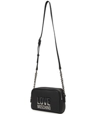 LOVE MOSCHINO BIG LETTERING Mini-Umhängetasche Schwarz Schwarz - Damentaschen - 3