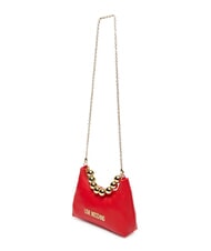 LOVE MOSCHINO CHAIN Mini-Handtasche mit Schultergurt ROT - Damentaschen - 3