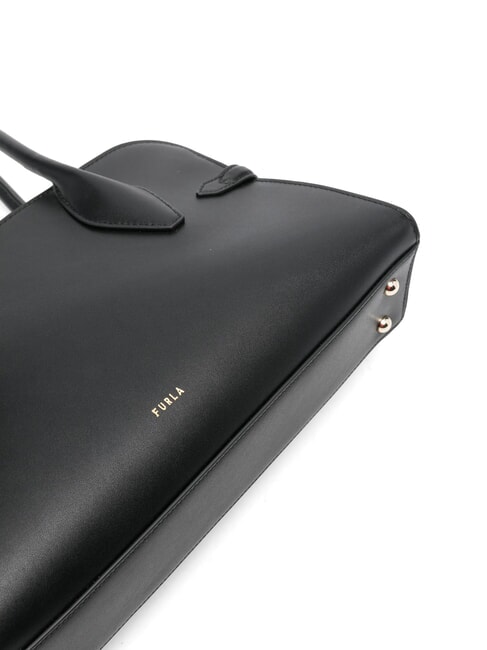 GOCCIA Kleine Umh&auml;ngetasche aus Leder Schwarz - Damentaschen