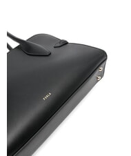 FURLA GOCCIA Kleine Umh&auml;ngetasche aus Leder Schwarz - Damentaschen - 3