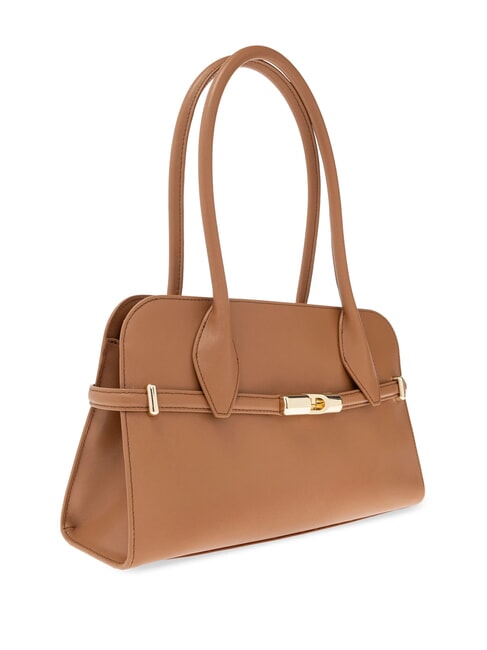 GOCCIA Kleine Umhängetasche aus Leder Brandy - Damentaschen