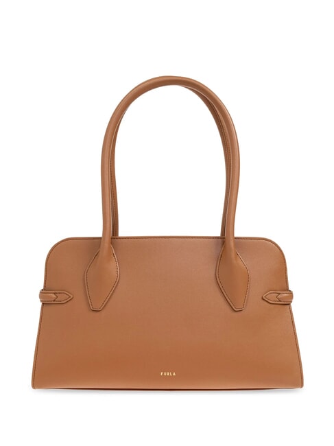 GOCCIA Kleine Umhängetasche aus Leder Brandy - Damentaschen