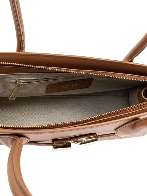 GOCCIA Kleine Umhängetasche aus Leder Brandy - Damentaschen