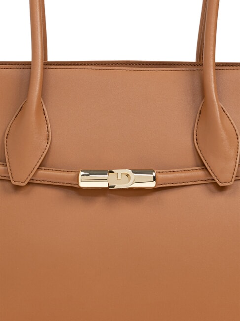 GOCCIA Umhängetasche aus Leder Brandy - Damentaschen