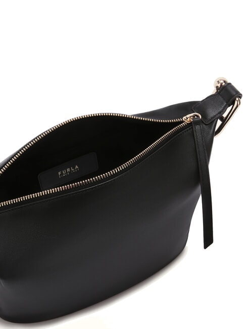 NUVOLA M Doppelt tragbare Ledertasche Schwarz - Damentaschen