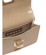 FURLA 1927 Mini-Umhängetasche aus Ares-Leder grauer Stuck - Damentaschen - 5