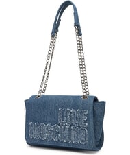 LOVE MOSCHINO DENIM  Umh&auml;ngetasche / Crossbody Bag Blau - Damentaschen - 3