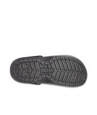 CROCS CLASSIC GLITTER LINED CLOG Gepolsterter Sabot schwarz/silber - Damenschuhe - 7