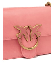 PINKO LOVE ONE MINI  Mini-Umhängetasche Pfirsichblüte-Antikgold - Damentaschen - 3