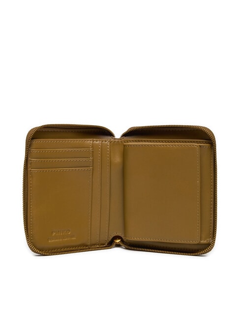 TAYLOR Ledergeldbörse mit umlaufendem Reißverschluss Plantagen-Antikgold - Brieftaschen Damen