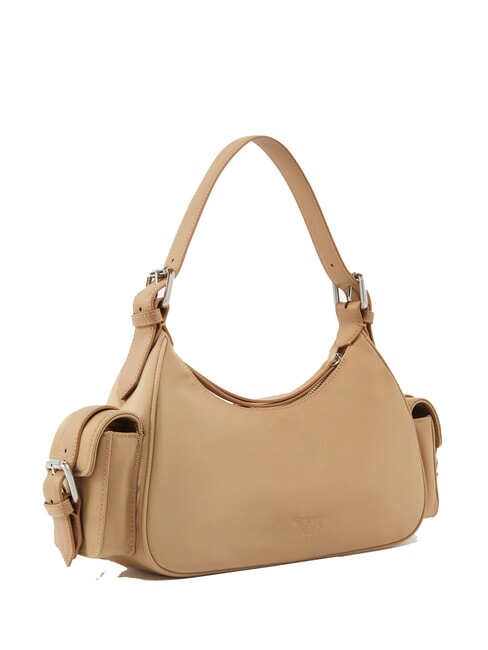 CARGO Umhängetasche mit Taschen beige-rauchgrau-nickel glänzend - Damentaschen