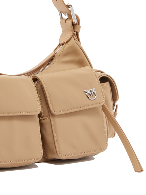 CARGO Umhängetasche mit Taschen beige-rauchgrau-nickel glänzend - Damentaschen