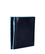 PIQUADRO BLUE SQUARE  Ledergeldbörse mit Klappe Blau - Brieftaschen Herren - 4
