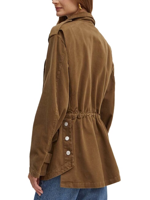 DIATONIA Jeansjacke mit Kordelzug dunkles Olivgrün - Damenjacken