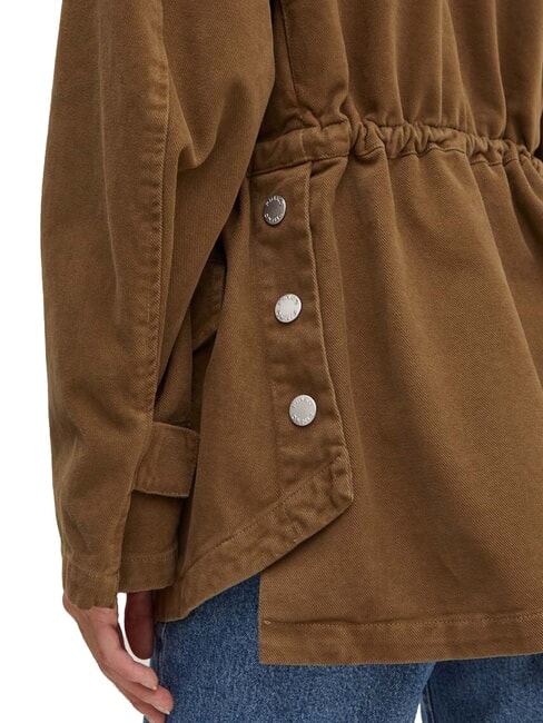 DIATONIA Jeansjacke mit Kordelzug dunkles Olivgrün - Damenjacken