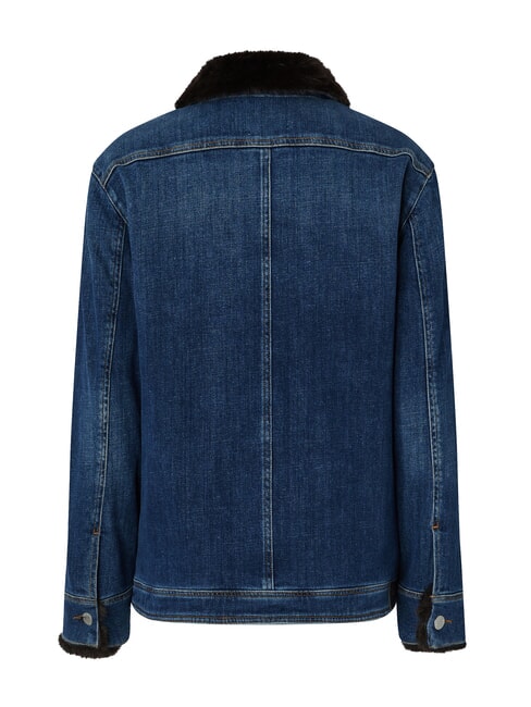 POP Jeansjacke mit Applikationen mitteldunkle Vintage-Waschung - Damenjacken