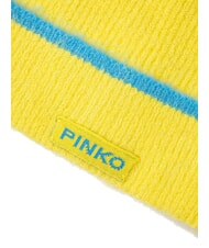 PINKO SERRADE Beanie-Mütze mit Umschlag gelb/blau - Mützen/Hüte - 2