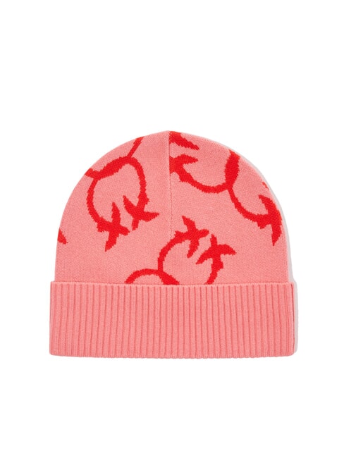 FRAPPATO Jacquard-Cap mit Monogramm rosa/rot - Mützen/Hüte