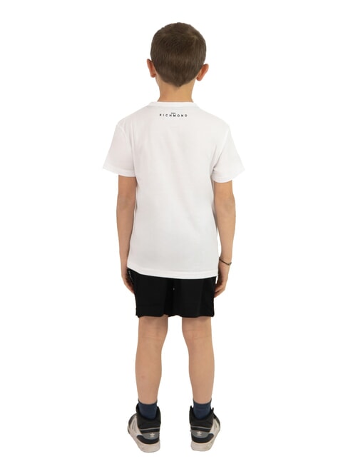 NORMI Set aus T-Shirt und Bermudashorts wei&szlig; schwarz - Trainingsanz&uuml;ge f&uuml;r Kinder