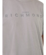 JOHN RICHMOND SOULOKU T-Shirt mit geprägtem Logo grau mittel - Herren-T-Shirts - 2