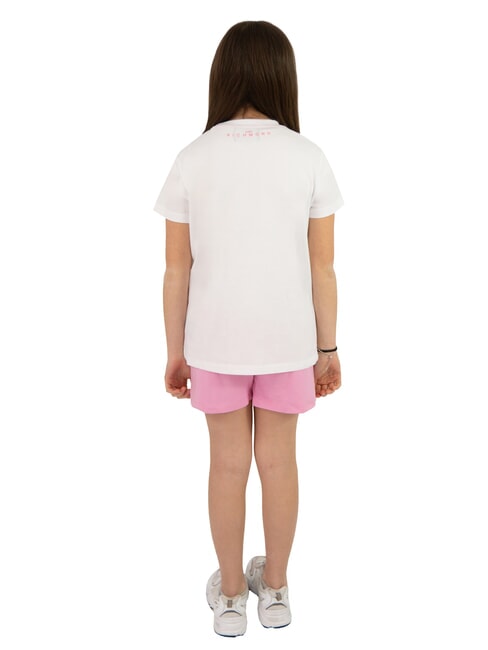 BARANCA Set aus T-Shirt und Bermudashorts weiß/rosa - Trainingsanzüge für Kinder