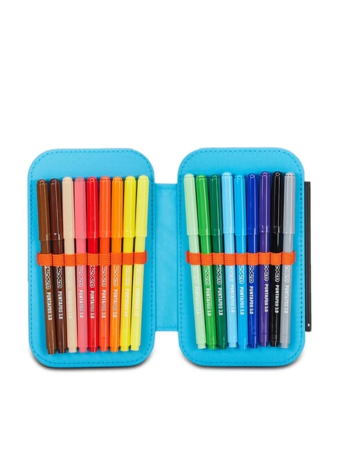 TRICYLED BOY Komplettes Federmäppchen mit Schulset rot orange - Etuis und Zubehör