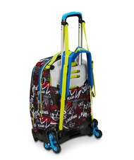 SJGANG GANG BORN TO FUN BOY  Abnehmbarer Trolley-Rucksack, 3 Räder - Rucksäcke mit Trolleyfunktion